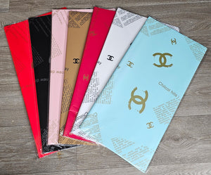 Chanel Logo With Writing  Wrapping Paper