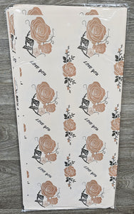 Rose Pattern Wrapping Paper