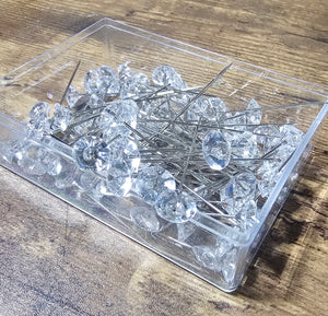 Floral Diamond Pins