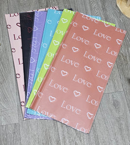 Love Wording Wrapping Paper