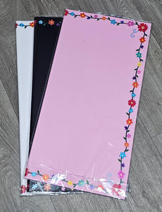 Floral Edge Design Wrapping Paper