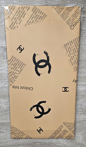 Chanel Logo With Writing  Wrapping Paper