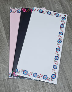 Floral Edge Pattern Wrapping Paper