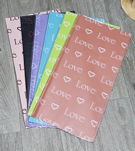 Love Wording Wrapping Paper