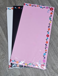 Floral Edge Design Wrapping Paper