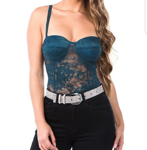 Esmeralda Lace Camisole Bodysuit