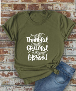 Thankful Grateful Blessed T-Shirt