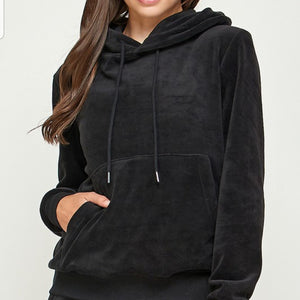 Jahely Velvet Hoodie