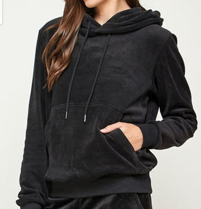 Jahely Velvet Hoodie